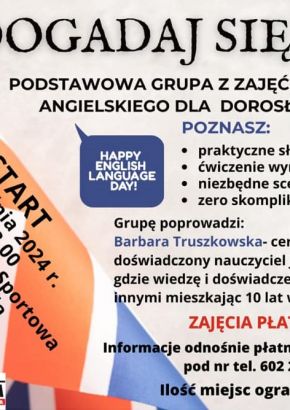 Ruszają zajęcia z języka angielskiego